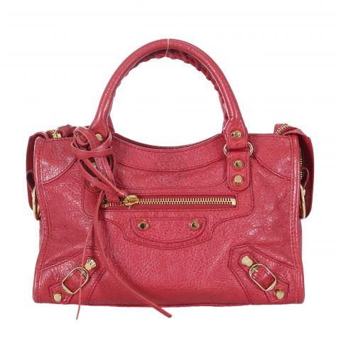 Red balenciaga hot sale mini city